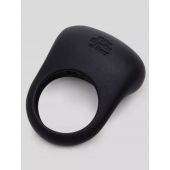 Черное эрекционное виброкольцо Sensation Rechargeable Vibrating Love Ring - Fifty Shades of Grey - в Йошкар-Оле купить с доставкой