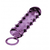 Закрытая фиолетовая насадка с пупырышками SAMURAI PENIS SLEEVE PURPLE - 14,5 см. - NMC - в Йошкар-Оле купить с доставкой