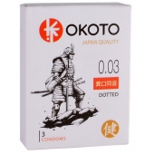 Презервативы с точками OKOTO Dotted - 3 шт. - Sitabella - купить с доставкой в Йошкар-Оле