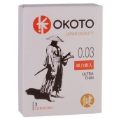 Ультратонкие презервативы OKOTO Ultra Thin - 3 шт. - Sitabella - купить с доставкой в Йошкар-Оле