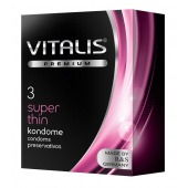 Ультратонкие презервативы VITALIS PREMIUM super thin - 3 шт. - Vitalis - купить с доставкой в Йошкар-Оле