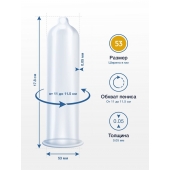 Презервативы MY.SIZE размер 53 - 3 шт. - My.Size - купить с доставкой в Йошкар-Оле