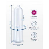 Презервативы MY.SIZE размер 64 - 3 шт. - My.Size - купить с доставкой в Йошкар-Оле