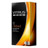 Ребристые презервативы VITALIS PREMIUM ribbed - 12 шт. - Vitalis - купить с доставкой в Йошкар-Оле