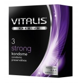 Презервативы с утолщенной стенкой VITALIS PREMIUM strong - 3 шт. - Vitalis - купить с доставкой в Йошкар-Оле