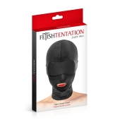 Сплошная маска на голову с прорезью для рта - Fetish Tentation - купить с доставкой в Йошкар-Оле