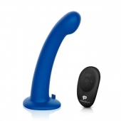 Синяя насадка Remote Control P-Spot G-Spot с черными трусиками - 20 см. - Pegasus - купить с доставкой в Йошкар-Оле