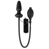 Черный анальный вибростимулятор с расширением Fanny Hills Butt Plug - Orion