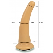Телесная гладкая насадка Harness - 13,3 см. - LOVETOY (А-Полимер) - купить с доставкой в Йошкар-Оле