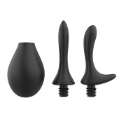 Черный анальный душ Nexus Anal Douche Set с 2 сменными насадками - Nexus Range - купить с доставкой в Йошкар-Оле