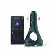 Изумрудное виброкольцо Magic Motion Rise с подхватом мошонки - Magic Motion - в Йошкар-Оле купить с доставкой