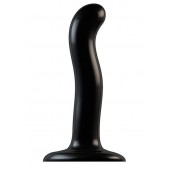Черный фаллоимитатор-насадка Strap-On-Me P G spot Dildo size S - 16,4 см. - Strap-on-me - купить с доставкой в Йошкар-Оле