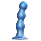 Голубая насадка Strap-On-Me Dildo Plug Balls size S - Strap-on-me - купить с доставкой в Йошкар-Оле