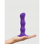 Фиолетовая насадка Strap-On-Me Dildo Geisha Balls size M - Strap-on-me - купить с доставкой в Йошкар-Оле