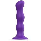 Фиолетовая насадка Strap-On-Me Dildo Geisha Balls size M - Strap-on-me - купить с доставкой в Йошкар-Оле