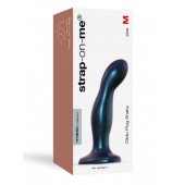 Темно-синяя насадка Strap-On-Me Dildo Plug Snaky size M - Strap-on-me - купить с доставкой в Йошкар-Оле