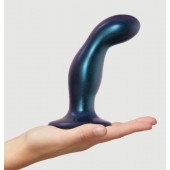 Темно-синяя насадка Strap-On-Me Dildo Plug Snaky size M - Strap-on-me - купить с доставкой в Йошкар-Оле