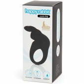 Черное эрекционное виброкольцо Happy Rabbit Rechargeable Rabbit Cock Ring - Happy Rabbit - в Йошкар-Оле купить с доставкой