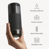 Черный мастурбатор с контролем всасывания Arcwave Pow Stroker - Arcwave - в Йошкар-Оле купить с доставкой