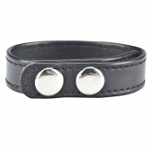 Кольцо на пенис SNAP COCK RING из искусственной кожи на клепках - BlueLine - в Йошкар-Оле купить с доставкой