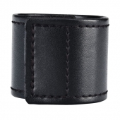 Хомут-утяжка для мошонки из искусственной кожи на липучке VELCRO BALL STRETCHER- 4 см. - BlueLine - в Йошкар-Оле купить с доставкой