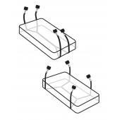 Фиксаторы для кровати WRAPAROUND MATTRESS RESTRAIN - Pipedream - купить с доставкой в Йошкар-Оле