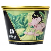 Массажная свеча Exotic Green Tea с ароматом зелёного чая - 170 мл. - Shunga - купить с доставкой в Йошкар-Оле