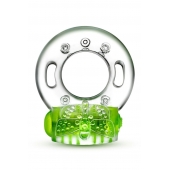 Зеленое эрекционное виброкольцо Arouser Vibrating C-Ring - Blush Novelties - в Йошкар-Оле купить с доставкой