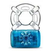 Синее эрекционное виброкольцо Pleaser Rechargeable C-Ring - Blush Novelties - в Йошкар-Оле купить с доставкой