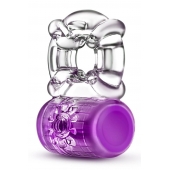 Фиолетовое эрекционное виброкольцо Pleaser Rechargeable C-Ring - Blush Novelties - в Йошкар-Оле купить с доставкой