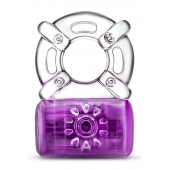 Фиолетовое эрекционное виброкольцо One Night Stand Vibrating C-Ring - Blush Novelties - в Йошкар-Оле купить с доставкой