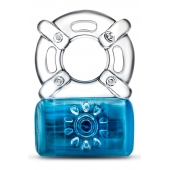 Синее эрекционное виброкольцо One Night Stand Vibrating C-Ring - Blush Novelties - в Йошкар-Оле купить с доставкой
