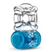 Синее эрекционное виброкольцо One Night Stand Vibrating C-Ring - Blush Novelties - в Йошкар-Оле купить с доставкой