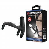 Черная вибронасадка на пенис Vibrating Penis Sling - Baile - в Йошкар-Оле купить с доставкой