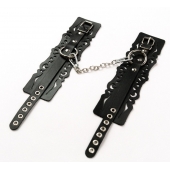 Узорчатые кожаные оковы с регулируемыми ремешками - Crazy Handmade - купить с доставкой в Йошкар-Оле