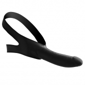Черный кляп-страпон Masters Mini Face Fuck Strap-On - 14 см. - XR Brands - купить с доставкой в Йошкар-Оле