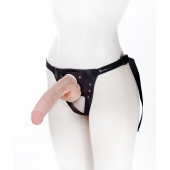 Реалистичный фаллос на поясе Harness - 20,5 см. - LOVETOY (А-Полимер) - купить с доставкой в Йошкар-Оле