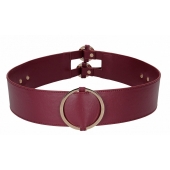 Бордовый ремень Halo Waist Belt - размер L-XL - Shots Media BV - купить с доставкой в Йошкар-Оле