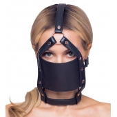 Черный намордник с кляпом-шаром Head Harness With A Gag - Orion - купить с доставкой в Йошкар-Оле