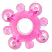 Эрекционное кольцо c бусинками - Toyfa Basic - в Йошкар-Оле купить с доставкой