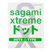 Презерватив Sagami Xtreme Type-E с точками - 1 шт. - Sagami - купить с доставкой в Йошкар-Оле