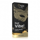 Съедобный гель Dual Vibe Pina Colada с эффектом вибрации и вкусом коктейля пина колада - 15 мл. - ORGIE - купить с доставкой в Йошкар-Оле