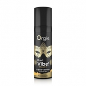 Съедобный гель Dual Vibe Pina Colada с эффектом вибрации и вкусом коктейля пина колада - 15 мл. - ORGIE - купить с доставкой в Йошкар-Оле