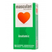 Презервативы анатомической формы Masculan Anatomic - 10 шт. - Masculan - купить с доставкой в Йошкар-Оле