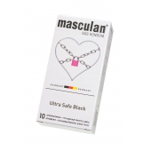 Ультрапрочные презервативы Masculan Ultra Safe Black - 10 шт. - Masculan - купить с доставкой в Йошкар-Оле