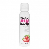 Массажная хрустящая пенка Tickle My Body Strawberry с ароматом клубники - 150 мл. - Love to Love - купить с доставкой в Йошкар-Оле