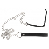 Зажим для половых губ с поводком Pussy Clamp With A Leash - Orion - купить с доставкой в Йошкар-Оле