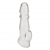 Прозрачная насадка для пениса Girthy Penis Enhancing Sleeve Extension - 17,1 см. - BlueLine - в Йошкар-Оле купить с доставкой