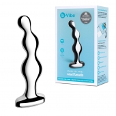 Стальной анальный фаллоимитатор для простаты Stainless Steel Anal Beads - 13 см. - b-Vibe - в Йошкар-Оле купить с доставкой
