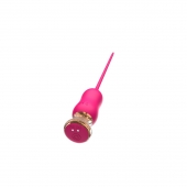 Розовый тонкий стимулятор Nipple Vibrator - 23 см. - I-MOON - купить с доставкой в Йошкар-Оле